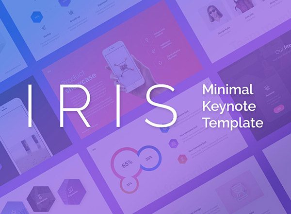 一套简约现代的免费幻灯片模版 IRIS Free Keynote &amp; PowerPoint Template
