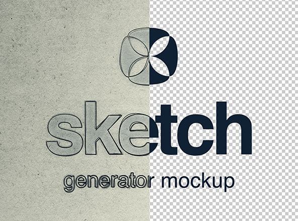 素描绘画生成器PS样机 Sketch Generator Photoshop Mockup