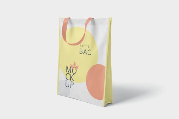 4个购物手提包购物袋外观设计效果图样机 4 Tote Bag Mockups