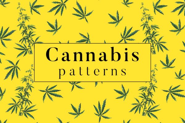 大麻叶子高清图案背景16图库精选 Cannabis Patterns