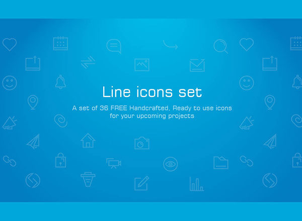 36个社交媒体线性图标 Free Social Media Linear Icons