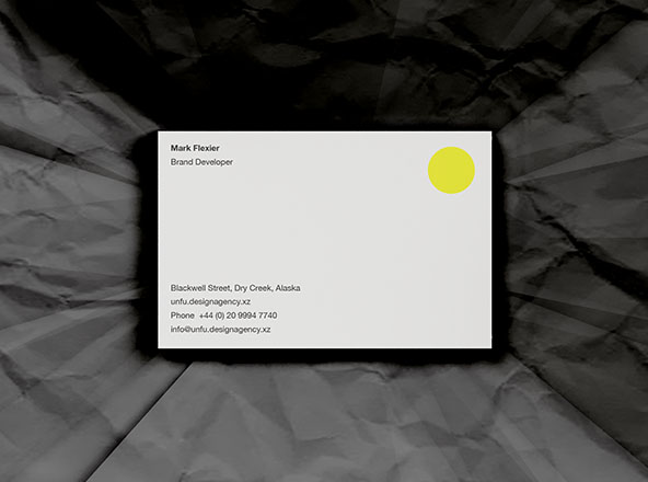 企业名片设计效果图预览样机模板 PSD Business Card Mockup