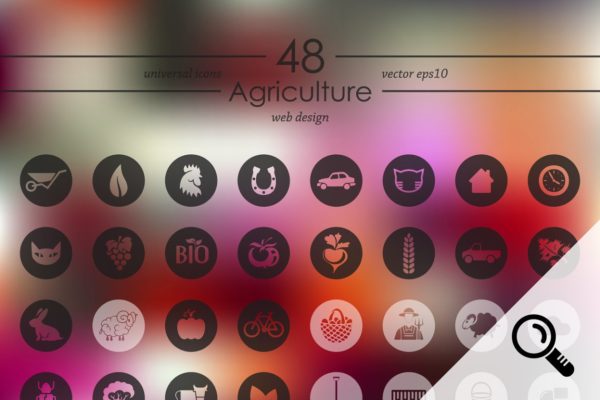 48枚农业主题图标 48 AGRICULTURE icons