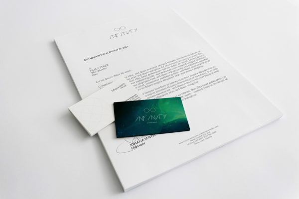 A4尺寸规格信头和企业名片设计预览样机模板 A4 Letterhead and Business Cards Mockup