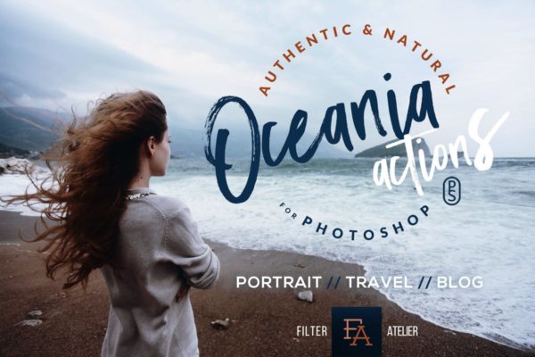 沙滩海岛摄影照片调色PS动作 Oceania Photoshop Actions