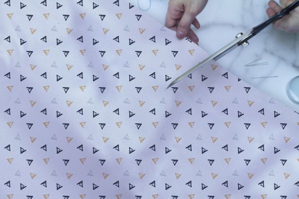 织物印花设计特写样机素材天下精选模板 Fabric Closeup Mockup