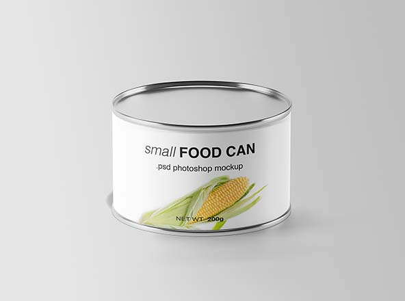 食品罐头包装设计效果图样机 Small