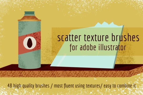 散点纹理画笔AI笔刷 Scatter Texture Brushes for Adobe Illustrator