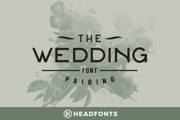 英文请柬设计无衬线字体下载 Wedding Font Pairing