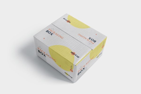 品牌定制包装箱物流快递包装箱外观设计样机 5 Packaging Box Mockups