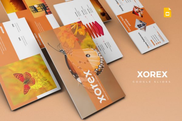 公司产品规划谷歌幻灯片模板 Xorex &#8211; Google Slides Template