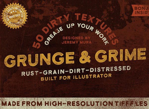 一组做旧纹理素材 10 Free Grunge Textures [TIF]