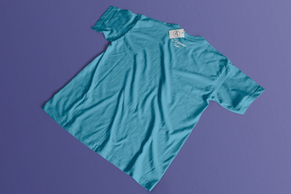 T恤服装设计背面效果图样机模板02 Back T-Shirt Mockup 02
