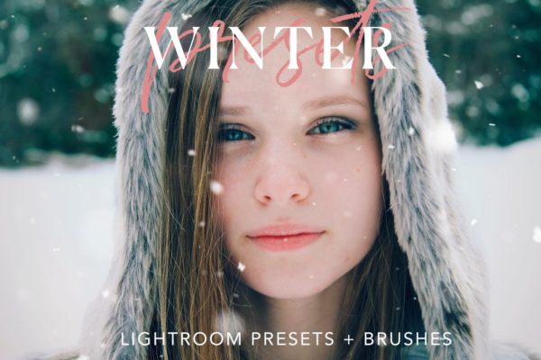 冬日照片调色滤镜Lightroom预设 Winter Lightroom presets + Brushes