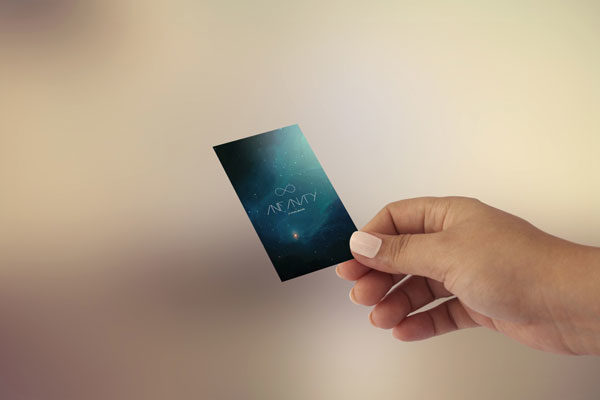 企业名片设计印刷效果预览样机 Business Card Mockup 4