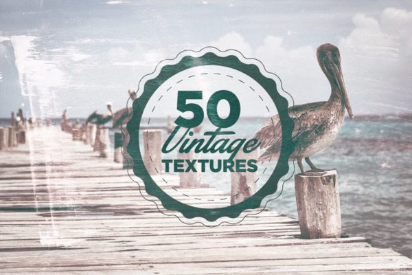 50款照片复古做旧处理纹理素材 50 Vintage Grain Textures