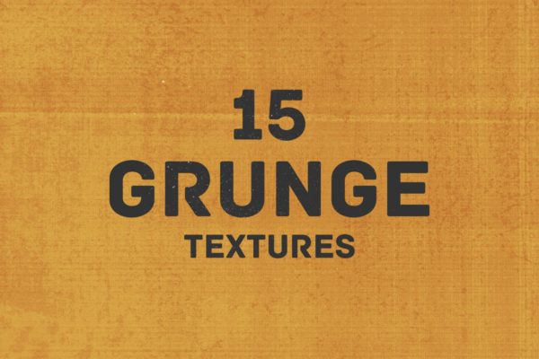 15款粗糙复古做旧纹理合集 15 Grunge Textures
