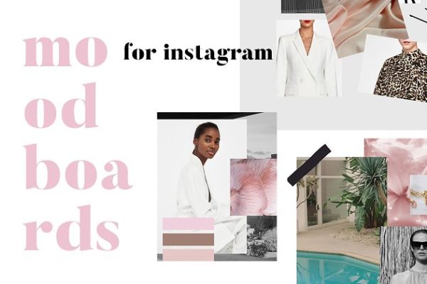 时尚服饰类Instagram贴图模板16设计网精选 Moodboards for Instagram