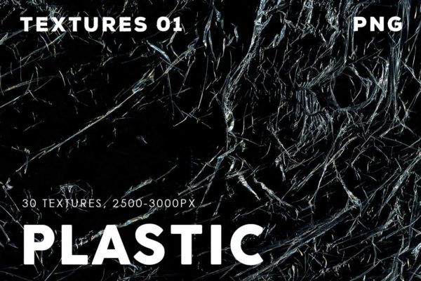 30款透明薄膜塑料叠层纹理设计素材 30 Plastic Texture Overlays