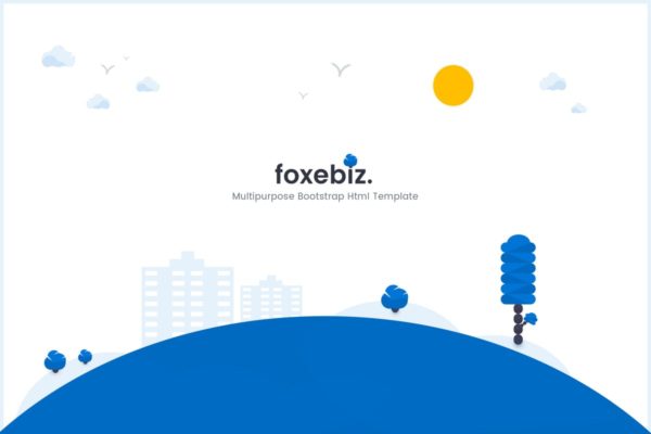 多用途企业官网设计HTML模板16图库精选 Foxebiz &#8211; Multipurpose Html Template