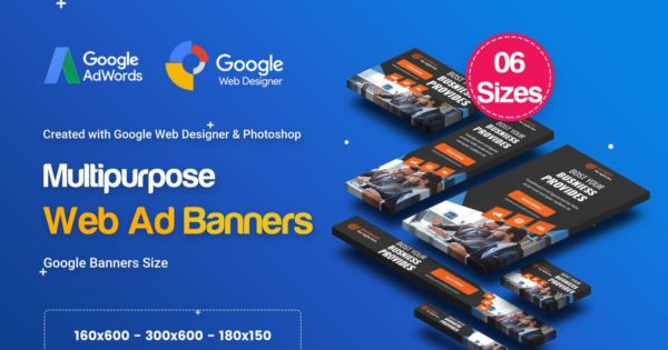 多用途谷歌商业广告Banner设计模板素材 C10 &#8211; Multipurpose, Business Banners HTML5 GWD