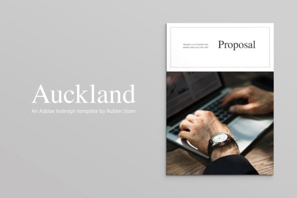 现代专业多用途手册小册子模板合集 Auckland Proposal Template