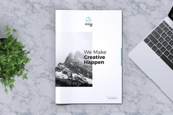 创意企业/产品/服务宣传画册设计模板v2 Creative Brochure Template Vol. 02