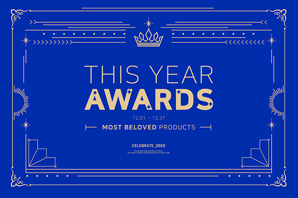 年度最佳奖项颁发奖状设计模板