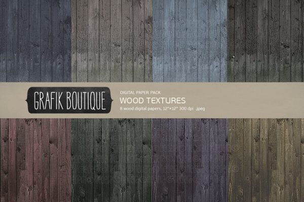 暗黑色真实木纹背景纹理 Wood textures rustic dark