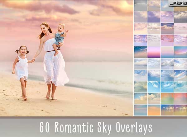 浪漫天空叠层背景纹理 60 Romantic