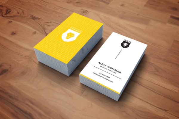 竖版版式设计企业名片模板素材 Business Card