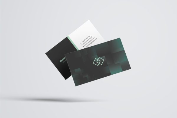 标准实用的企业宣传普贤居精选名片模板素材v51 Business Card Template.v51