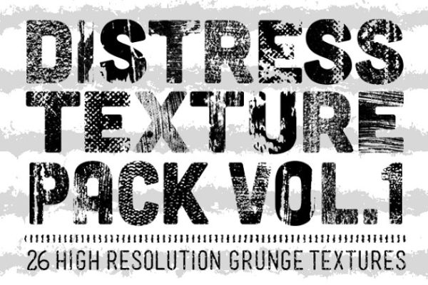 手工制作墨印印刷纹理v1 Distress Texture Pack Vol. 1