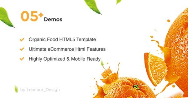 多用途水果生鲜主题网站设计HTML网站模板素材中国精选 Ogami &#8211; Multipurpose Organic Store &amp; Bakery HTML T