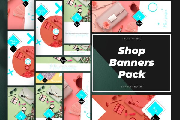 网上商城Banner广告图设计模板 Shop Banners Pack