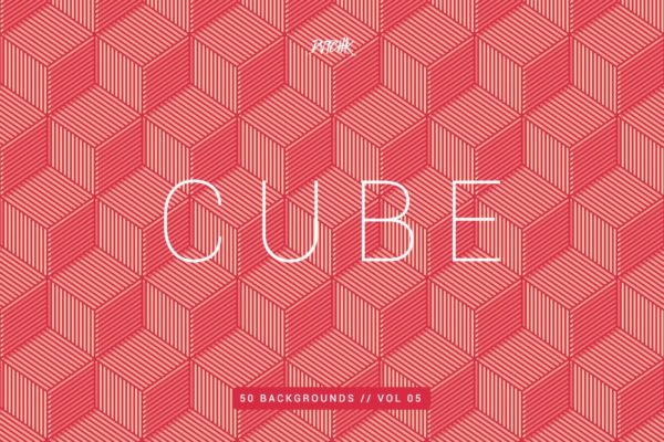 立方体-无缝几何背景（第05卷） Cube| Seamless Geometric Backgrounds | Vol. 05