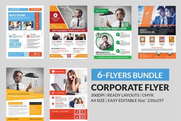 企业商务推广宣传单模板 Corporate Flyer &#8211; Big Bundle