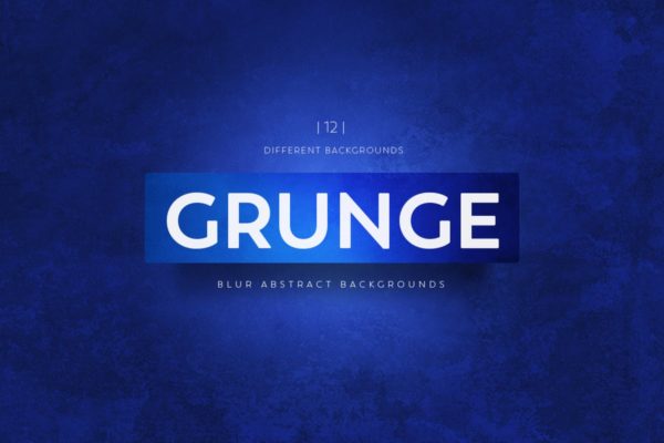 抽象深蓝色Grunge肮脏纹理背景 Abstract Grunge Texture Backgrounds
