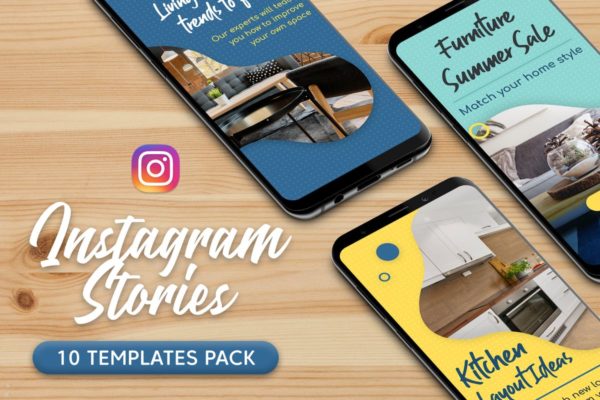 Instagram社交媒体品牌故事贴图广告模板16图库精选 Instagram Stories