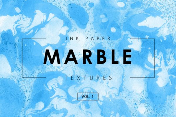 高清混合颜料大理石质感纹理肌理素材v1 Marble Ink Textures 1
