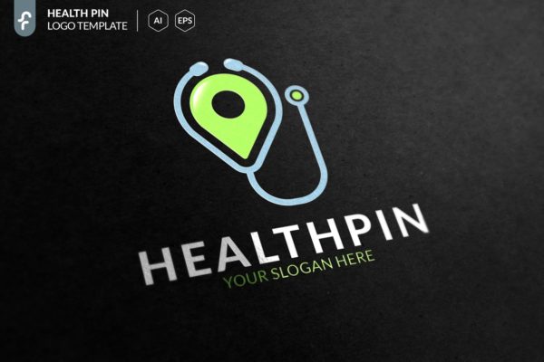 健康医疗主题Logo模板 Health Location Logo