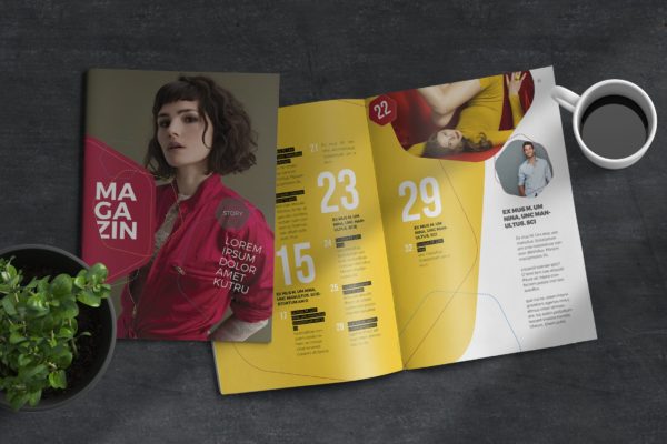潮流时尚16设计网精选杂志排版设计InDesign模板 InDesign Magazine Template