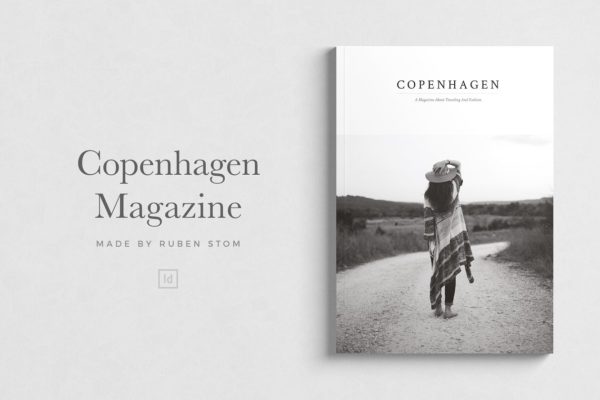 现代简约杂志版式设计模板 Copenha