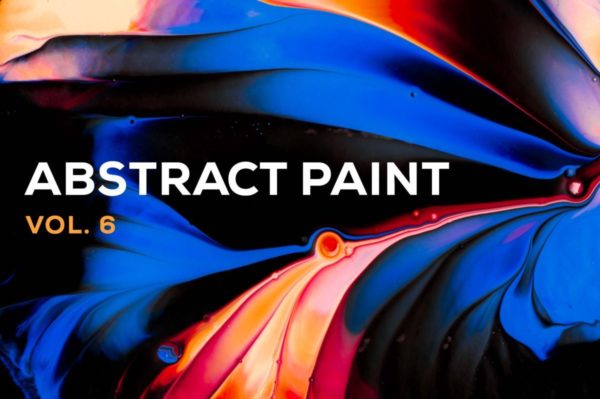 创意抽象纹理系列：8个抽象油画图案纹理 Abstract Paint, Vol. 6