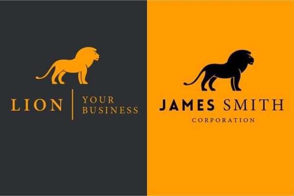 狮子图形 Logo 模板 Lion Logo Template