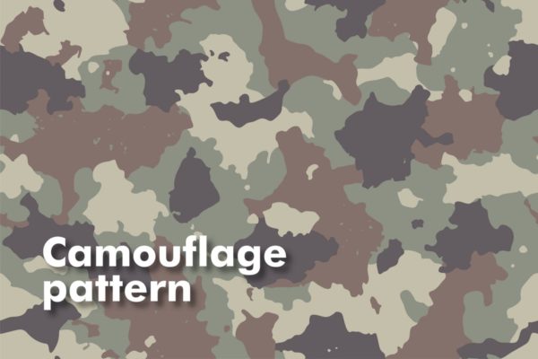 军事迷彩服印花无缝图案 Camouflag