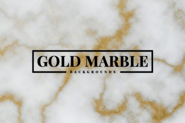 金色大理石纹理背景 Gold Marble Backgrounds