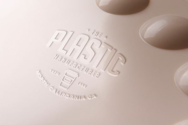 塑胶压印工艺Logo设计效果图样机 Plastic Logo Mockups