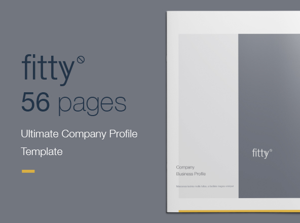 56页公司简介企业画册设计模板 Ultimate Company Profile Template