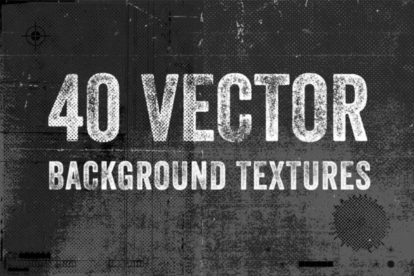 40个复古水墨矢量背景纹理 40 Vector Background Textures